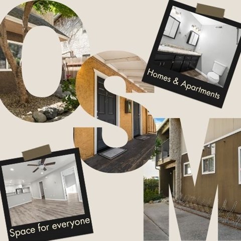 Floor plan for 2 beds, 1 bath, 890 sqft